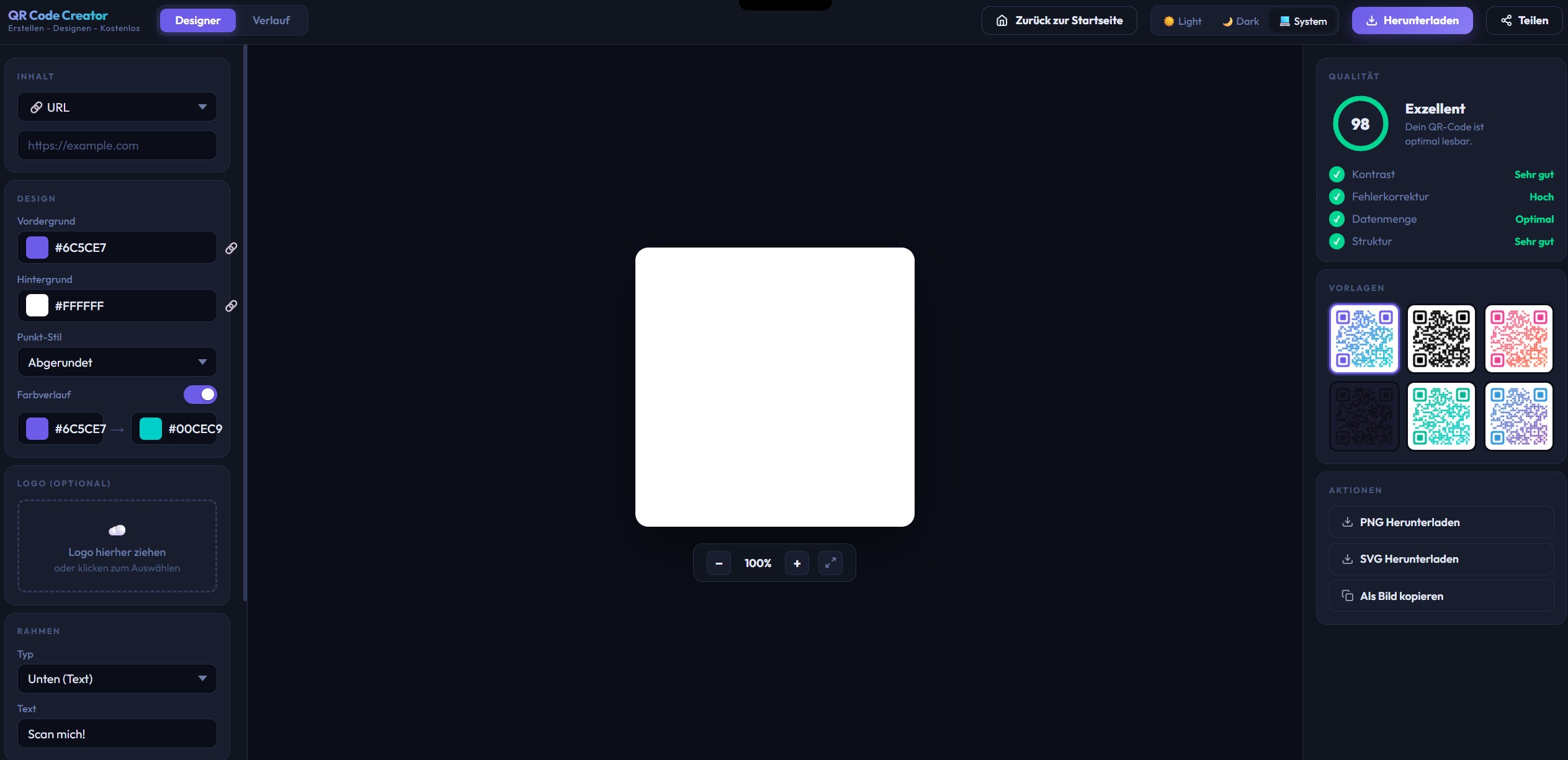 Vorschau von QR-Code Generator